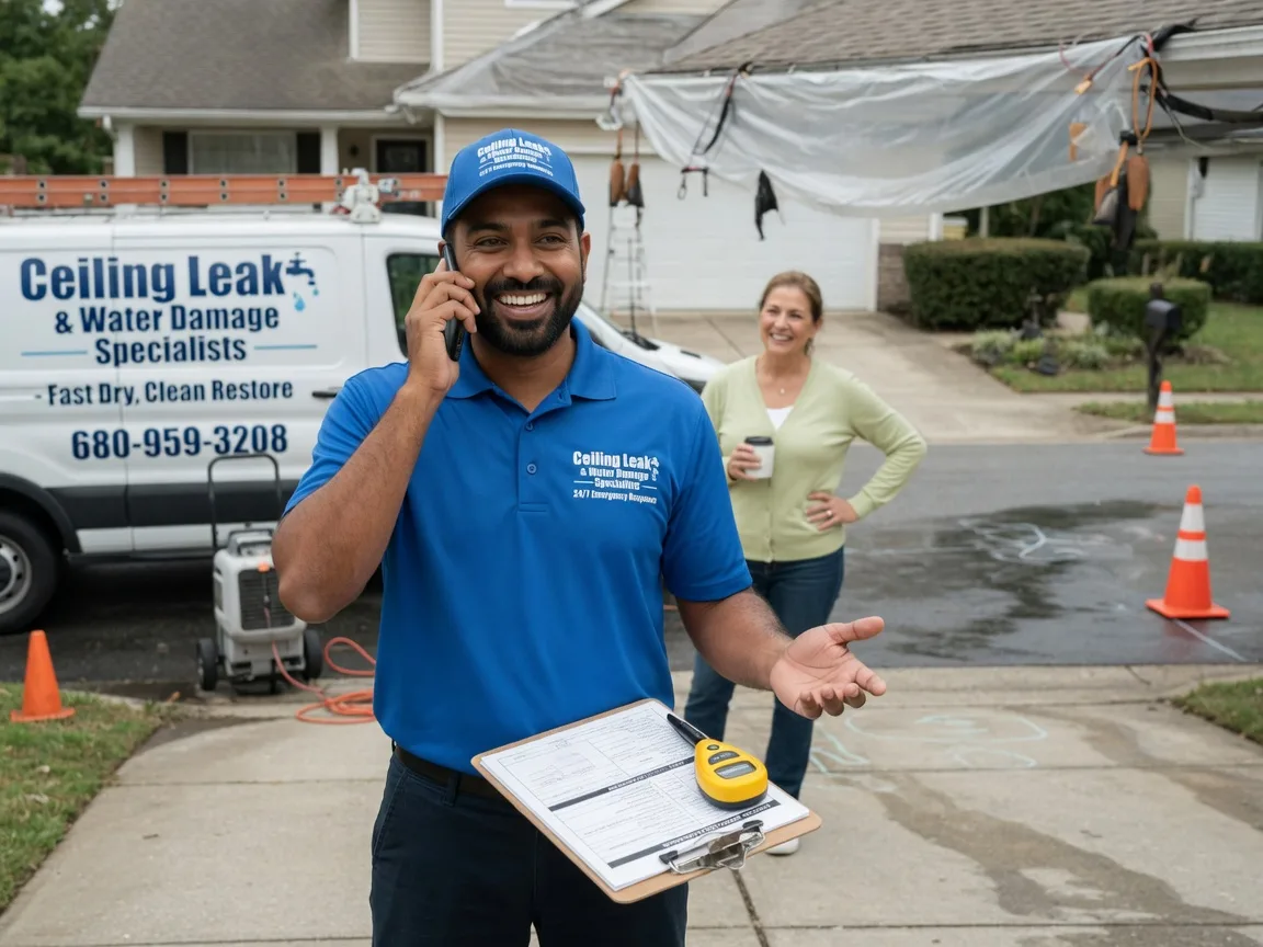 Ceiling Leak Cleanup Onaka, SD FAQs